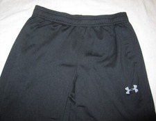 UNDER ARMOUR Boys Black Elastic Waist Athletic Pants Sz Youth Boys YXL XL