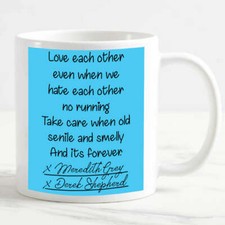 Tazza Mug personalizzata Grey's Anatomy You are My Person Post It  Matrimonio