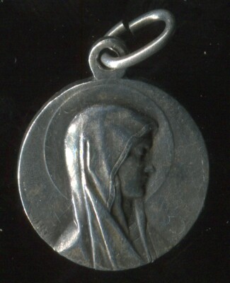 Vintage Catholic Our Lady of Lourdes Religious Medal SIGNED obc | eBay