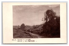RPPC La Cervara Paintyng by Jean Baptiste Camille Corot UNP Postcard Z4