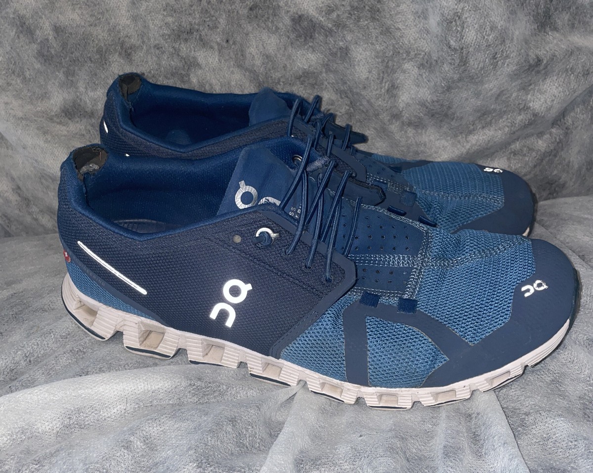 On Cloud Cloud 5 Blue White Running Shoe Men's Size 8 Swiss