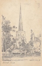 Postcard - Newent Church - View