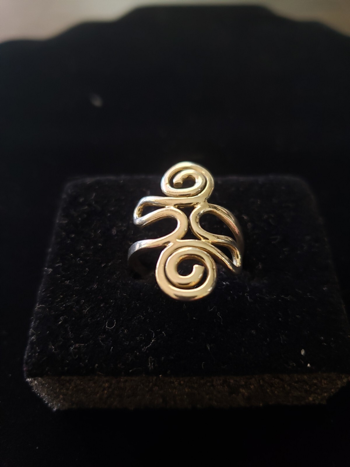 Solid 925 Sterling Silver Spiral Swirl Design Ful… - image 3