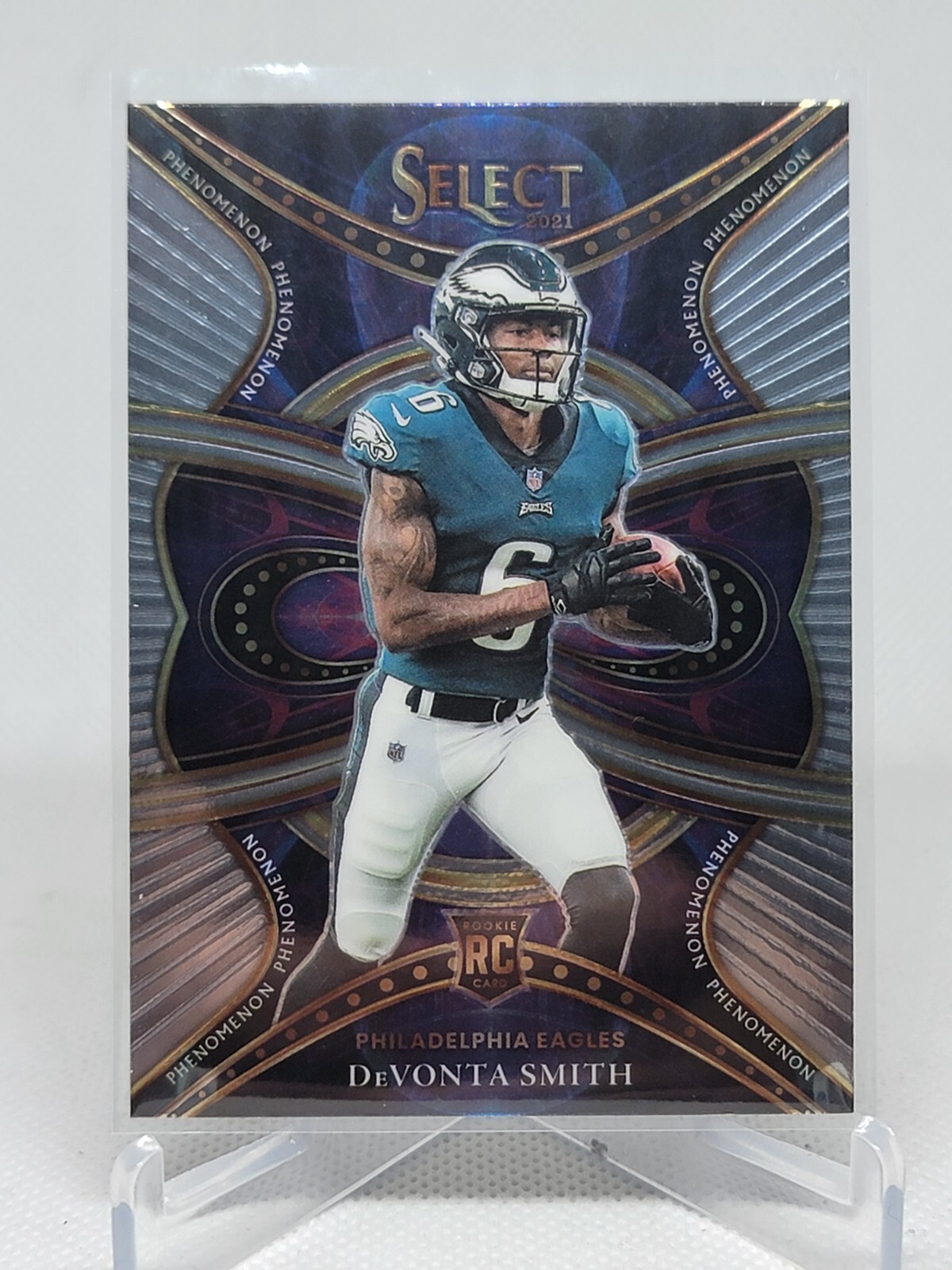 2021 Select Football DeVonta Smith RC Phenomenon #PHE-19 D1A