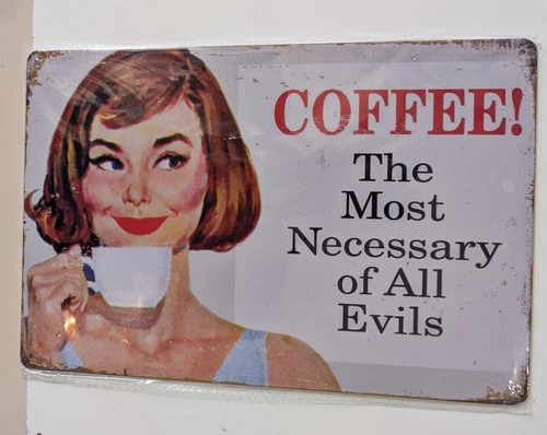 Vintage Retro Tin Sign door Wall Decor Metal Bar  Pub Coffee The Most Necessary