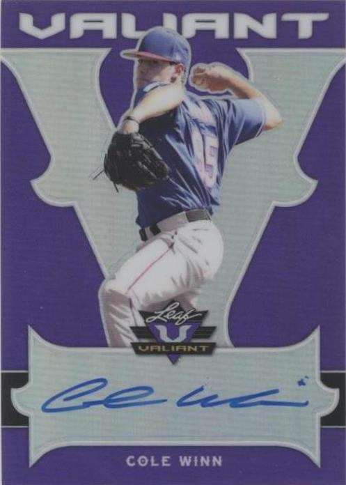 2018 Leaf Valiant - Cole Winn #BA-CW1 - 1 of 1