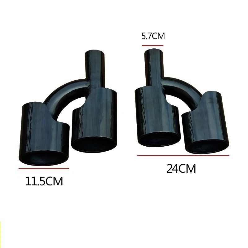Car Exhaust Muffler Tips Tail Pipes For Mercedes-benz C180 C200 W212 Update C63 — 第 3/4 张图片