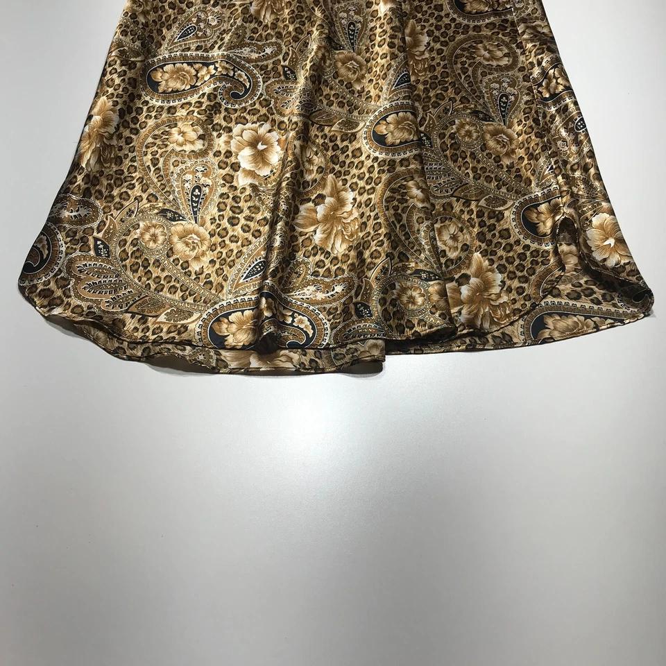 Falda XOXO Juniors 7/8 Hágalo Usted Mismo Jeans Estampado Animal Cebra y Cachemira Acampanada Híbrida Larga Foto 4 de 4