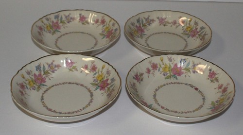 Set of 4 SYRACUSE “Briarcliff” Federal Shape 5 1/8" Fruit Dessert (Sauce) Bowls - Picture 3 of 6