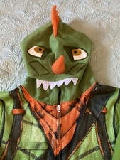 Fortnite Boys Rex Union Size 8 Pajamas Sleeper Green Jumpsuit Zip Costume