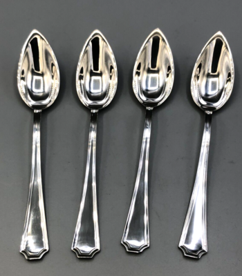 Fairfax by Gorham Sterling Silver set of 4 Citrus / Fruit Spoons 6