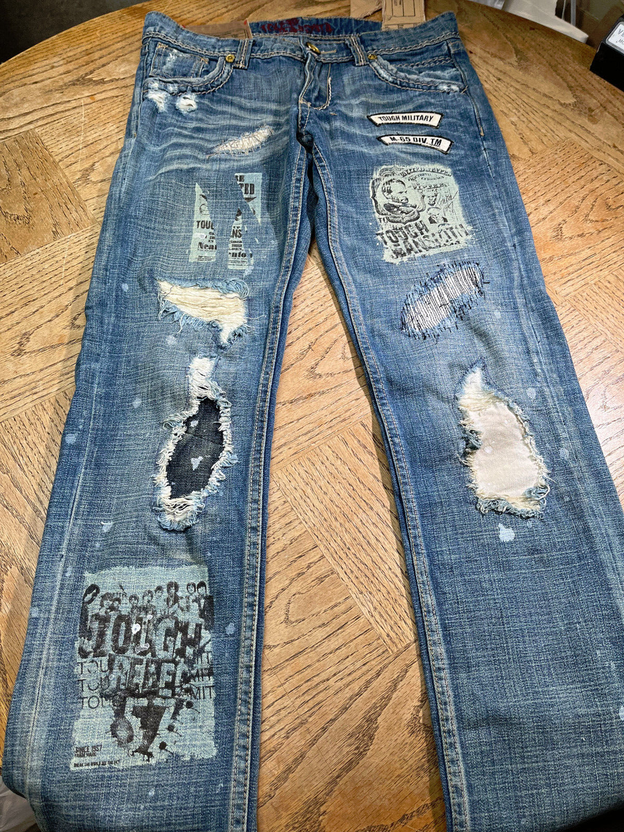 美品　TOUGH jeans mith　32 Y2K　ジーパン　ダメージ Vintage y2k Tough Jeansmith Japanese Style Denim Pants | eBay