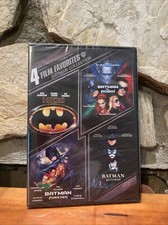 Batman/Robin/Batman Forever/Batman Returns NEW DVD 4 Film Favorites Collection