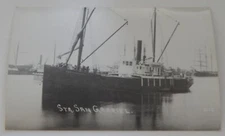 Steamship Steamer SAN GABRIEL real photo postcard RPPC