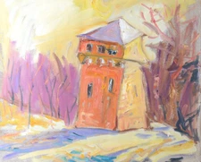 ENCHANTED FOREST Orig. Oil Painting by Aleksandr Kurkchi Faim Ukrainian Artist