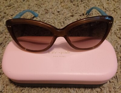 Kate Spade New York Sunglasses Angeliq Cat Eye Sunglasses Womens Brown Sunglasse Kate Spade Angelique/S Plastic Womens Cat-Eye Sunglasses  main image 2