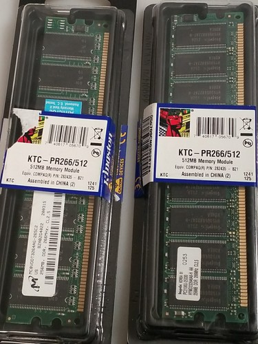 Kingston 512MB KTC-PR266/512 memory module x2 - Photo 3/6