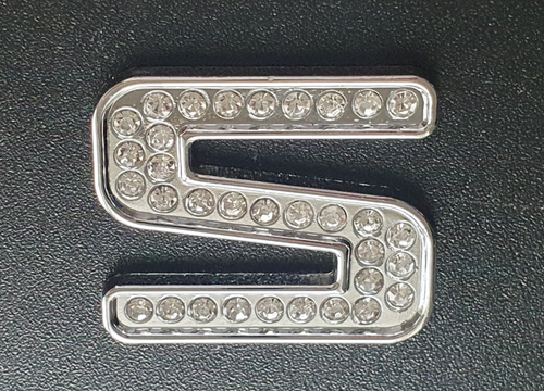 Crystal Diamond 3D Metal Chrome Self Adhesive Car Emblem Letters & Numbers Badge - Picture 33 of 55