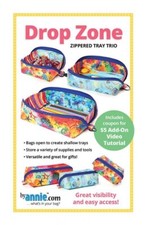Drop Zone Patterns By Annie PBA 307  Three Sizes S,M & L Bag Tote