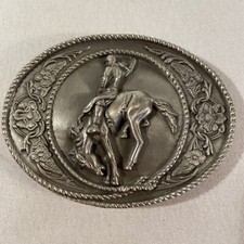 Bucking Bronco NWOT 1991 Siskiyou Belt Buckle Pewter