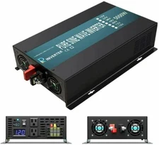 5000W Pure Sine Wave Inverter 48V DC to 120V AC Solar Power Inverter Track Car