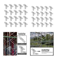 20 Pieces Welding Fixing Peg Pin Shelf Scaffolding Parts Steel Small Scaffolding