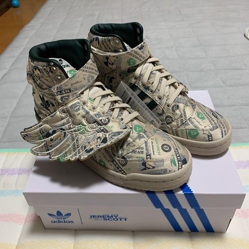Jeremy Scott × adidas High Wings originals Forum 1.0 Money Q46154 Men's - Picture 2 of 6