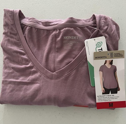 Mondetta Women's Short Sleeve Activewear Tee, Elderberry, Size M - Bild 2 von 5
