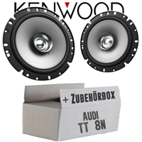 Kenwood Lautsprecher FüR Audi TT 8N Heck 16Cm Koax Auto Boxen ZubehöR Einbauset