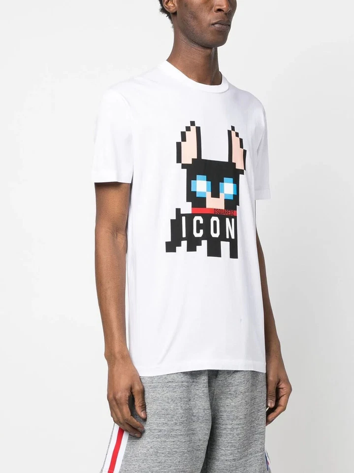 Dsquared2  S79GC0073S23009 Icon Pixel Print T-Shirt RRP £230 - Image 3 of 4