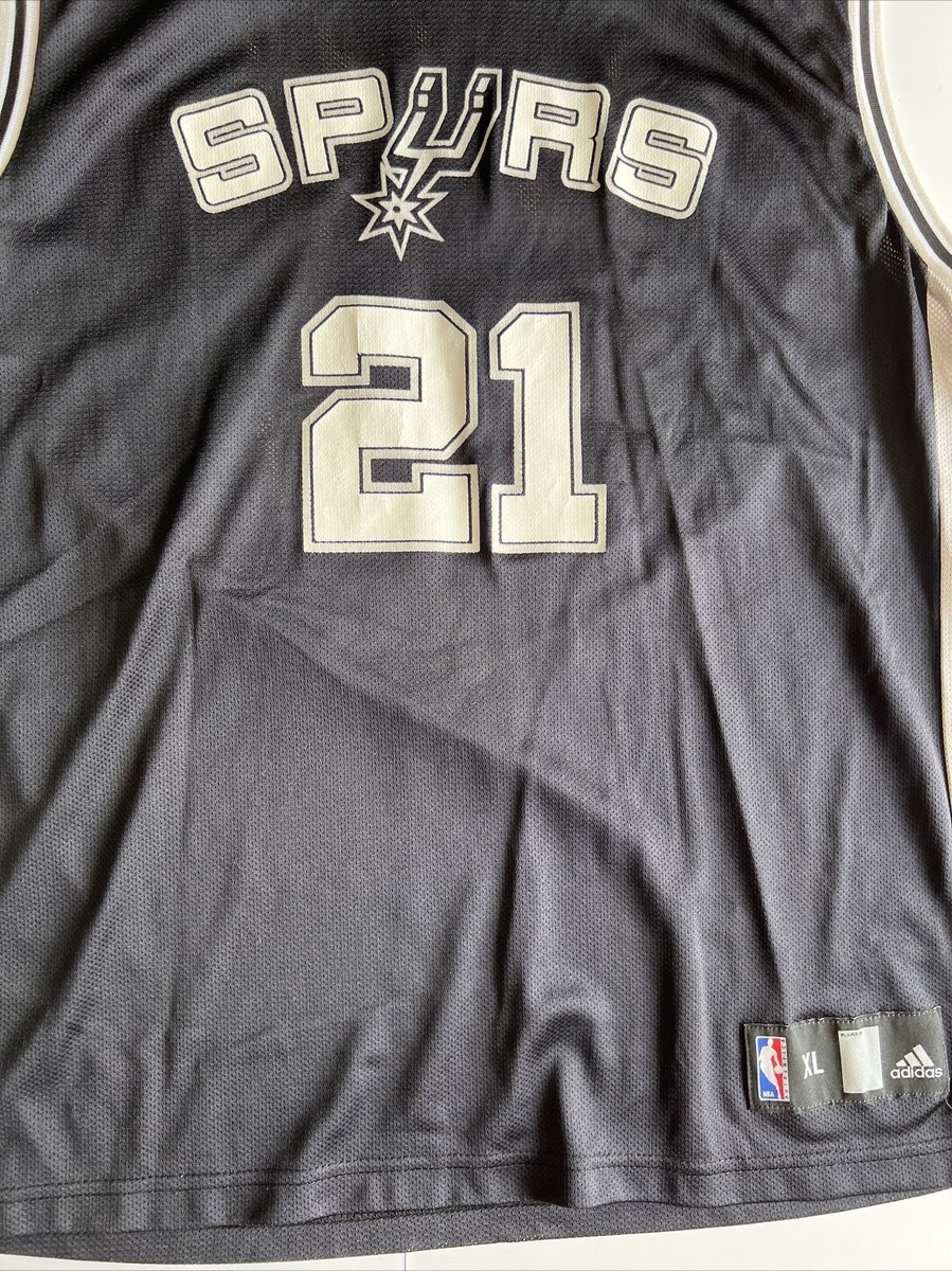 SPURS DUNCAN 21 ユニフォーム XL adidas Adidas San Antonio Spurs Tim Duncan #21 Jersey XXL 2XL Black