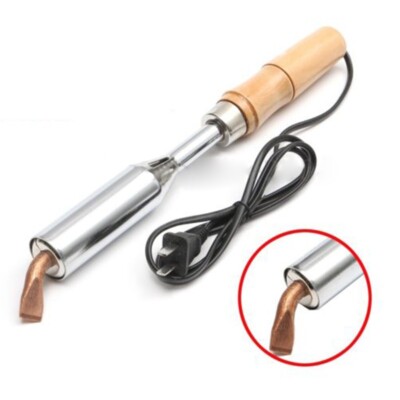 Premium Soldering Iron With Alloy Chisel Point 100/150/200/300W Wood Handle