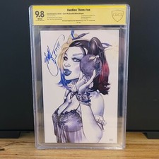 9 .8 CBCS Hardlee Thinn Clan McDonald Bomb Virgin Cover Signed # comic cover