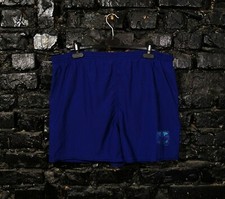 Adidas Vintage Shorts With Pockets Navy Blue Polyester Mens