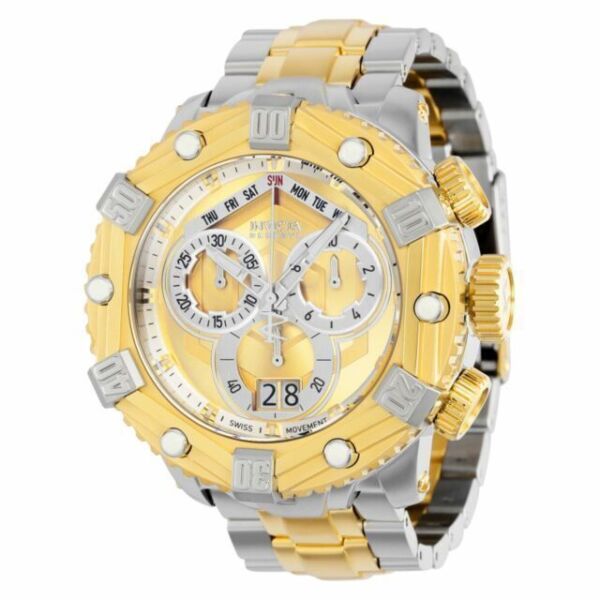 Invicta Huracan 36627 53mm Silver/Gold-tone Stainless Steel Case 