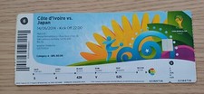 Ticket 2014 Ivory Coast vs. Japan World Cup #6