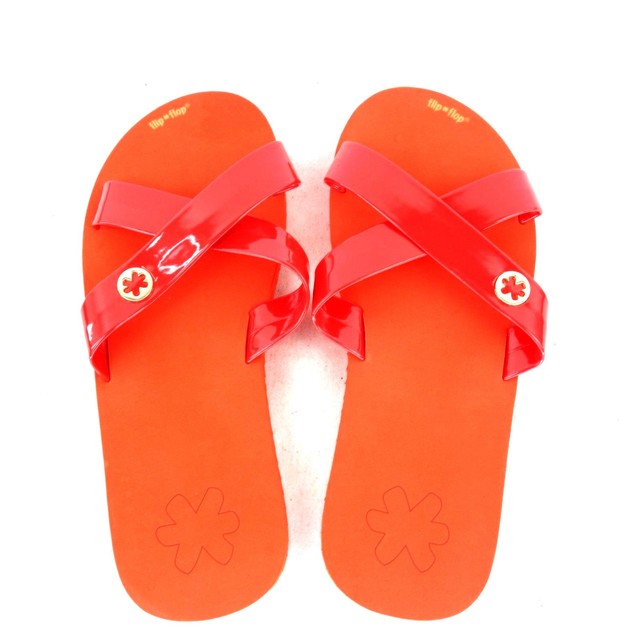 red flip flops ladies