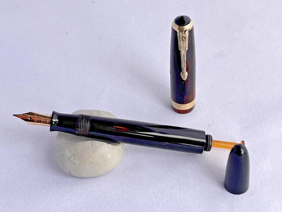 Parker Shadow Wave, Brown Satiated, Junior Slender , Restored - Image 2 of 4