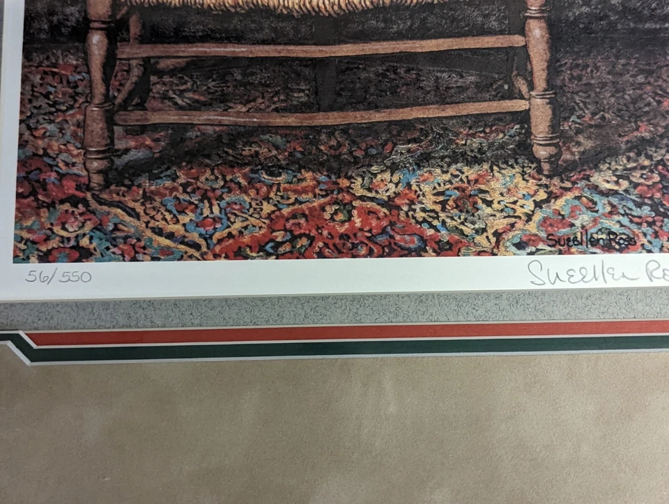 Sueellen Ross Holy and Ivy 56/550 MINT Kitten Cat Framed Singed & Numbered COA - Image 4 of 4