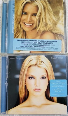 Jessica Simpson  2 CD Lot  Sweet Kisses ,  In This Skin (Bonus) CD  MINT