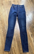 New Women  s Lucky Brand UNI FIT Ankle Skinny Blue Jeans 27-29 sz. 3