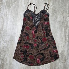 Vintage Victoria's Secret Gold Label Floral And Paisley Lingerie Dress Size...