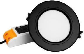 Mi-light Miboxer rgb-cct led downlighter 6w zwart - led0241