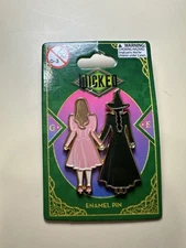 Wicked Glinda & Elphaba Holding Hands Silhouette Enamel Pin Surreal Entertainmen