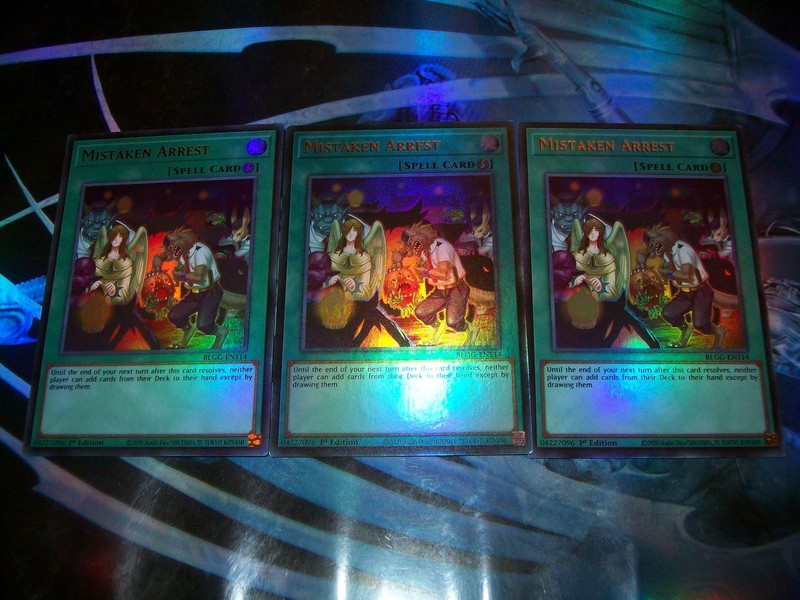 3x Mistaken Arrest 1st Edition Ultra Rare BLGG-EN114 Yu-Gi-Oh!