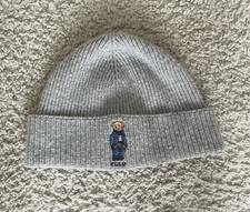 Polo Ralph Lauren Gray Stretch Beanie Men Pol...