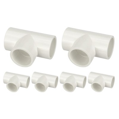 6Pcs 3/4'' Tee Fitting, SCH40 Furniture Grade Pipe Fitting, Corner Connector