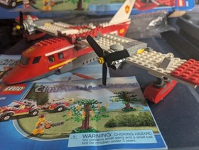 LEGO CITY Fire Plane 4209 Set 522 Pcs Complete Set Minifigures Box Instructions
