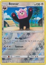Bewear - 111/147 - Rare - Reverse Holo Near Mint Sun & Moon: Burning Shadows