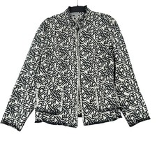 Valerie Stevens Women XL Black White Geometri...